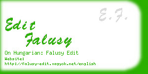 edit falusy business card